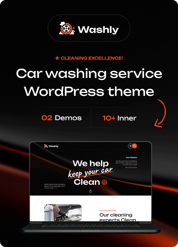 Car Washing Service WordPress Theme